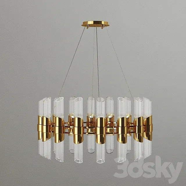 Tycho Round Pendant Lamp 3DModel