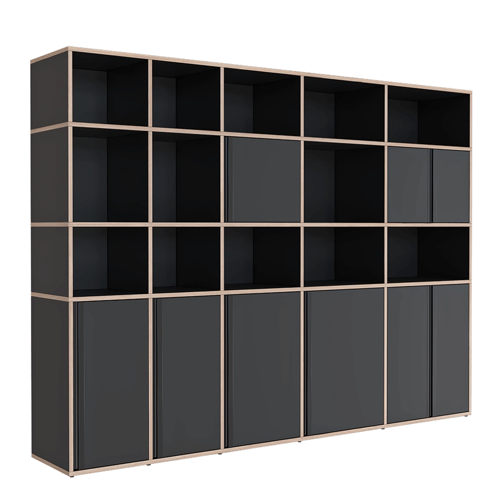 Tylko - Bookcase Black 3D Model