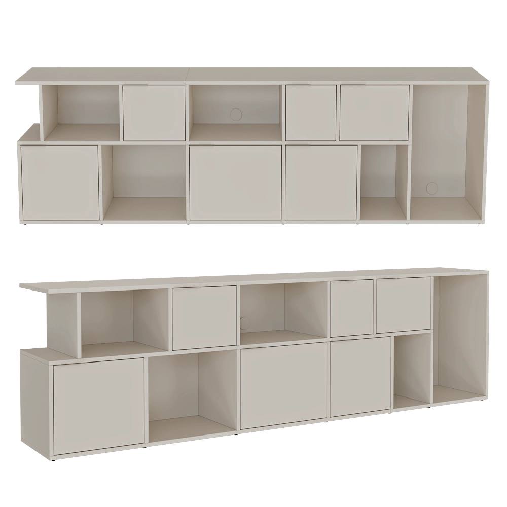 Tylko - TV Stand Cotton Beige 3D Model