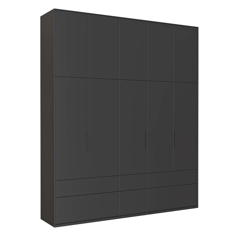 Tylko - Wardrobe Graphite Grey 3D Model