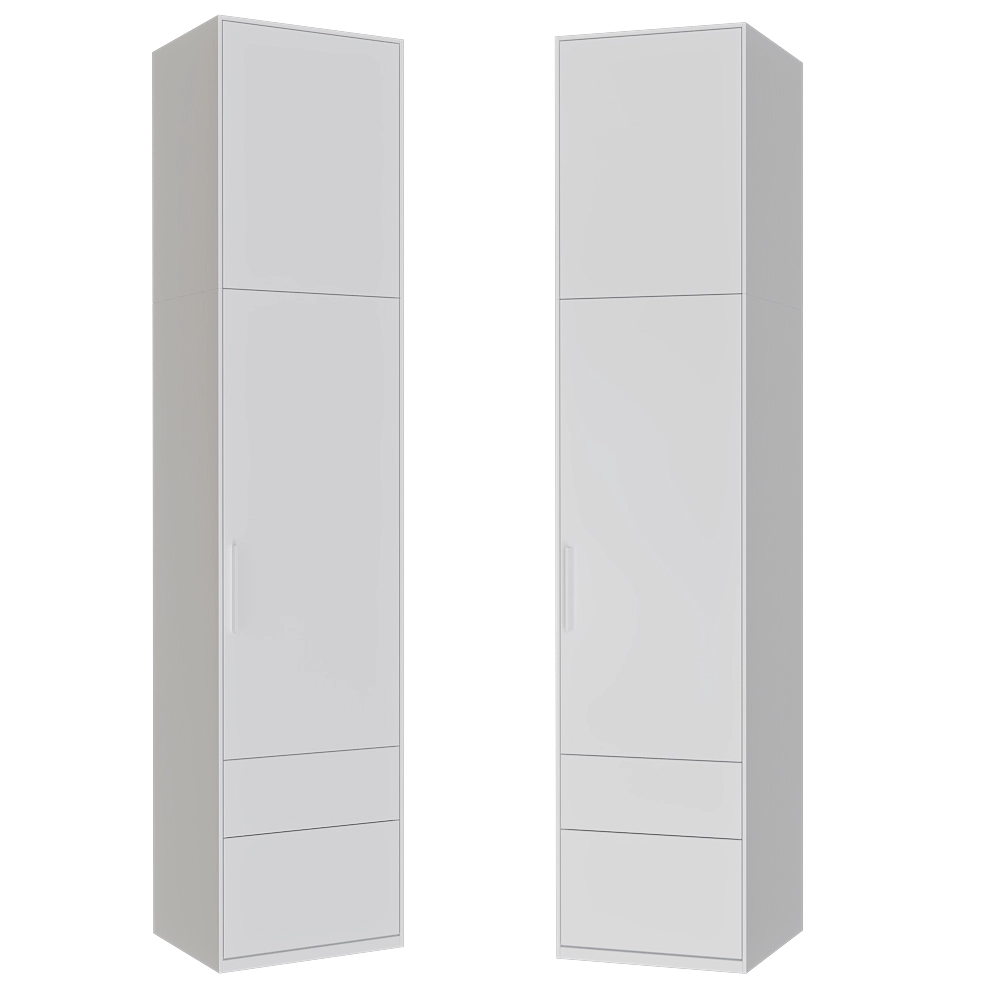 Tylko - Wardrobe White 3D Model