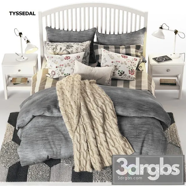 Tyssedal Bed 3D Model Free