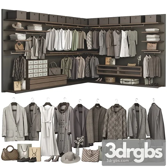 Ubik poliform walk-in closet 1 3D Model Free