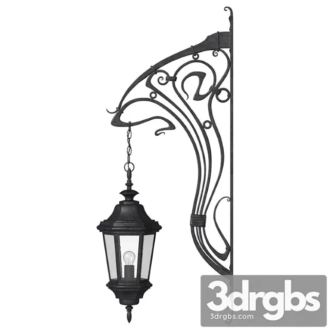 Ulichnyi Nastennyi Svetilnik 18 3D Model Free