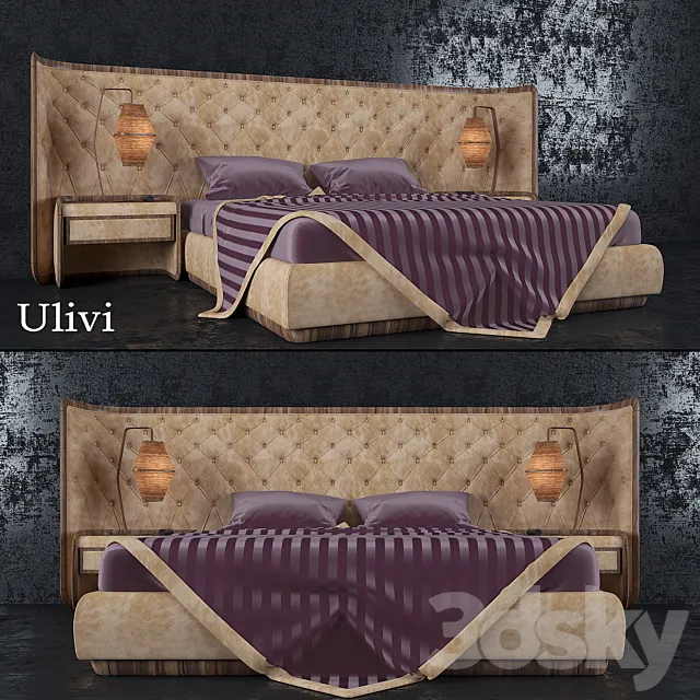 Ulivi Bed 3D Model