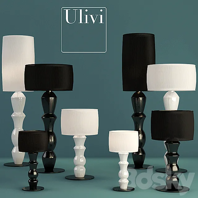 Ulivi Jackie floor lamp 3D Model