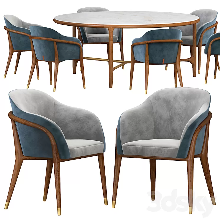 ulivi Melodie dining chair 3D Model