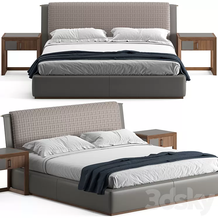 Ulivi Salotti Barnaby Bed 3D Model Free