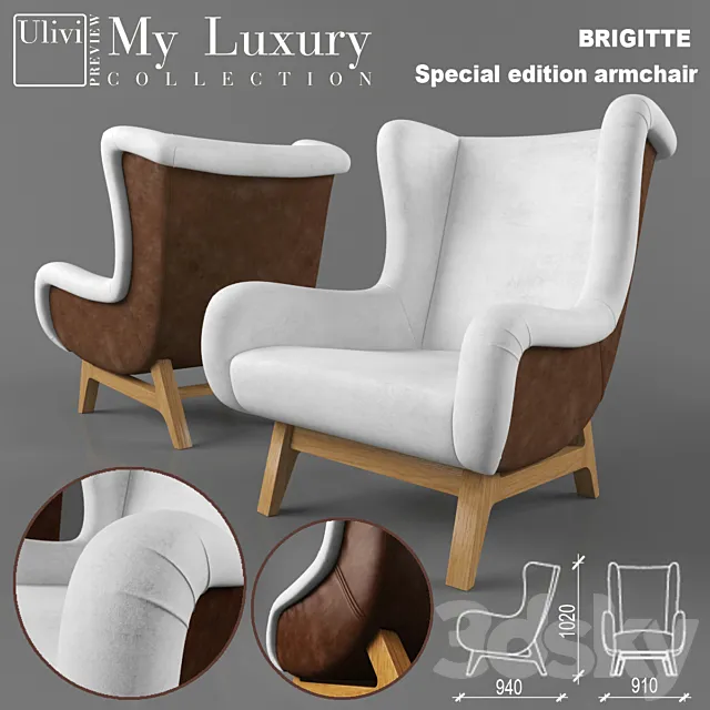 Ulivi Salotti - Brigitte 3D Model