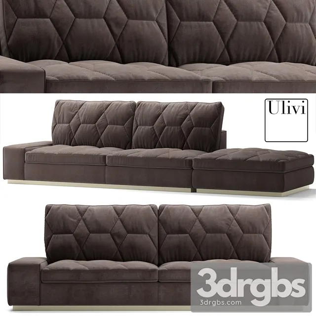 Ulivi Salotti Cesar Sofa 3D Model Free