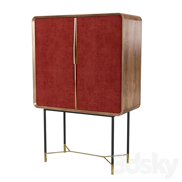 Ulivi Salotti Chantal Red Bar 3DModel