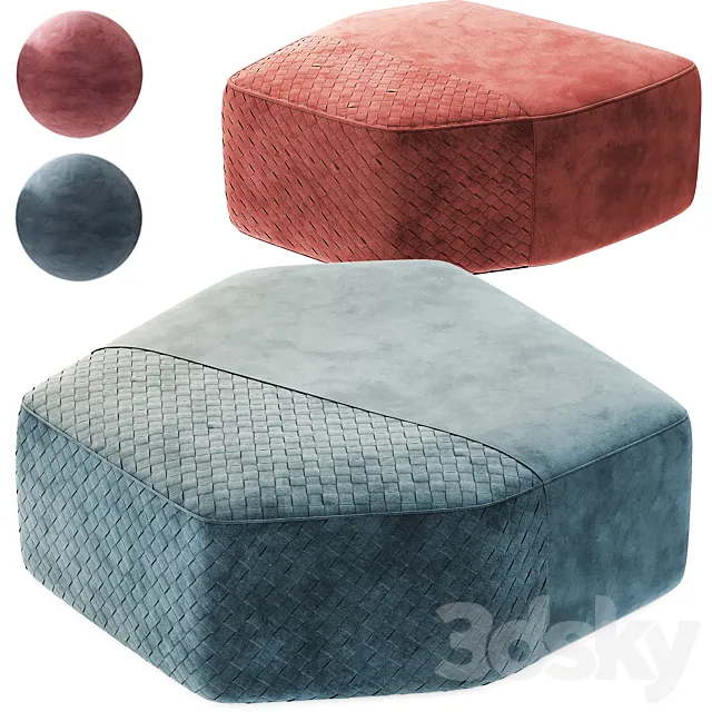 Ulivi Salotti Dominic Pouf 3DModel
