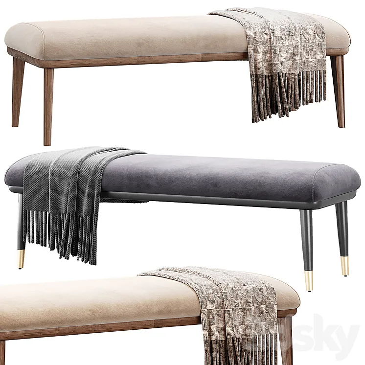 Ulivi Salotti INES & ANITA Bench | INES & ANITA badge 3D Model Free