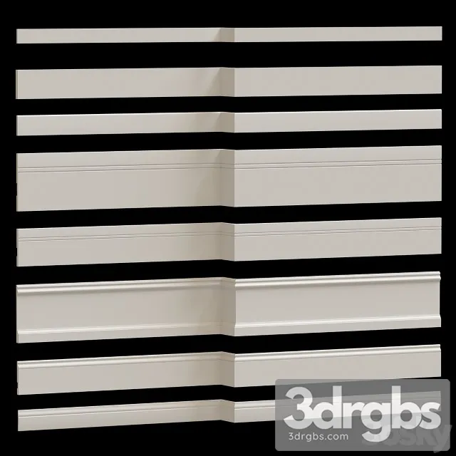 Ultrawood Skirting Boards Collection 5 3D Model Free