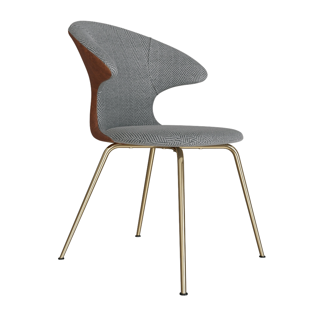 UMAGE - Chair Time Flies herringbone & leather 3D Model