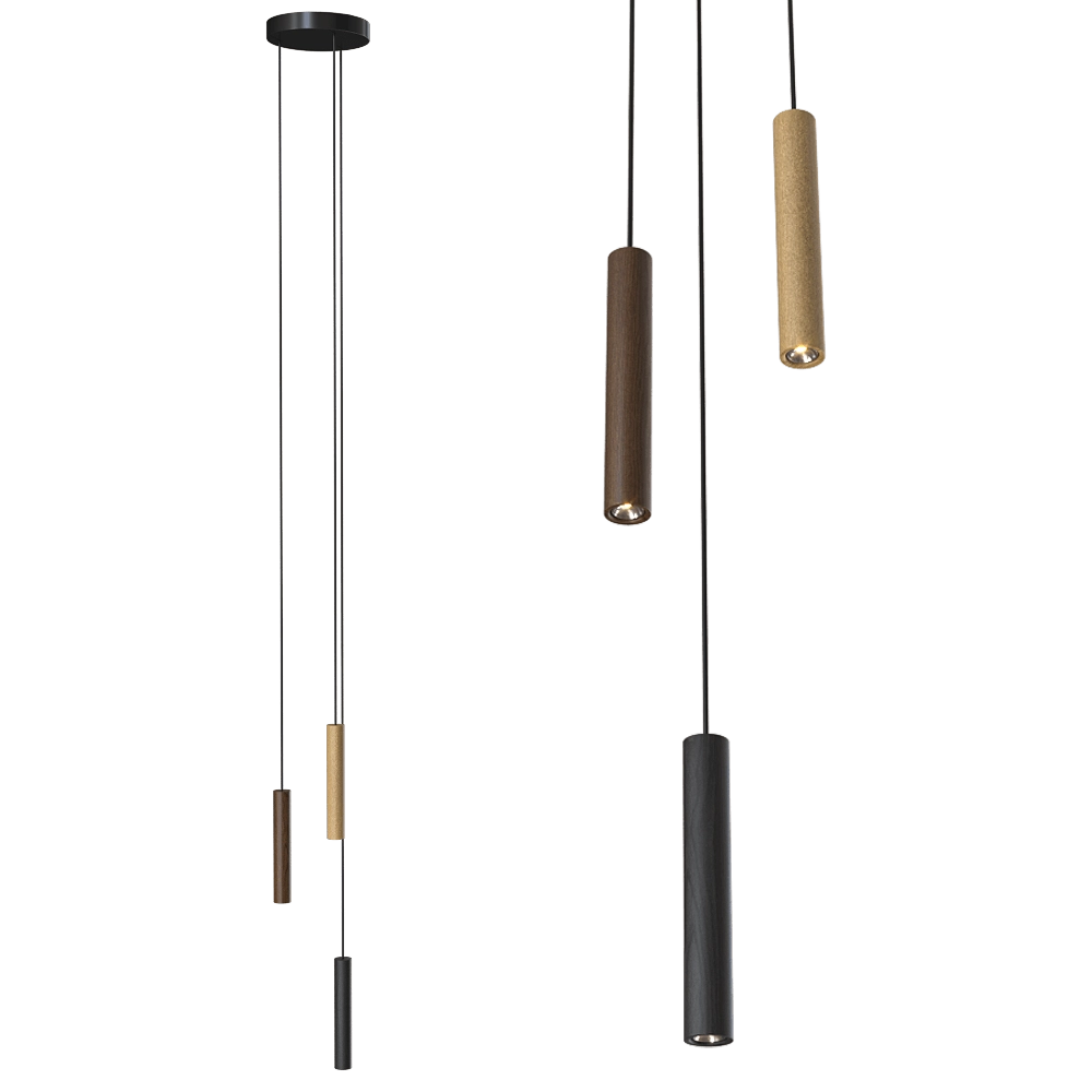 UMAGE - Pendant lamp Chimes Cluster 3 3D Model