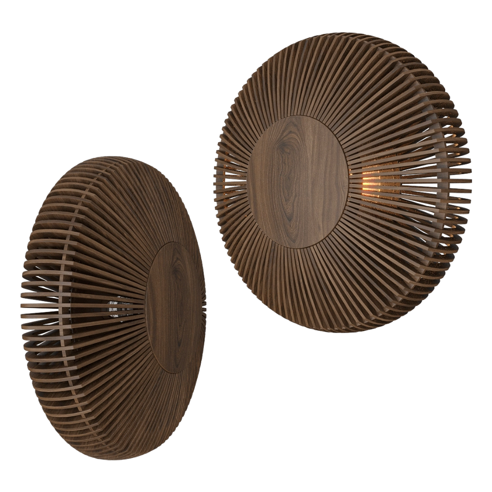 UMAGE - Wall lamp Clava Up Wood 3D Model