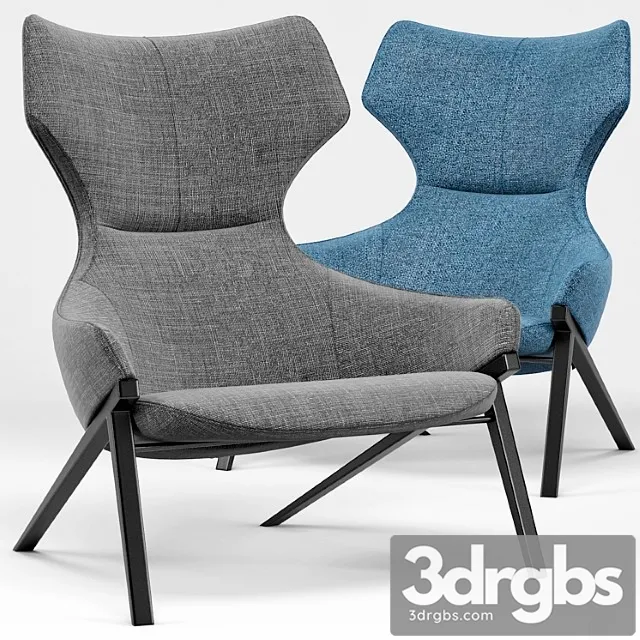 Umberto Lounge Chair 3D Model Free