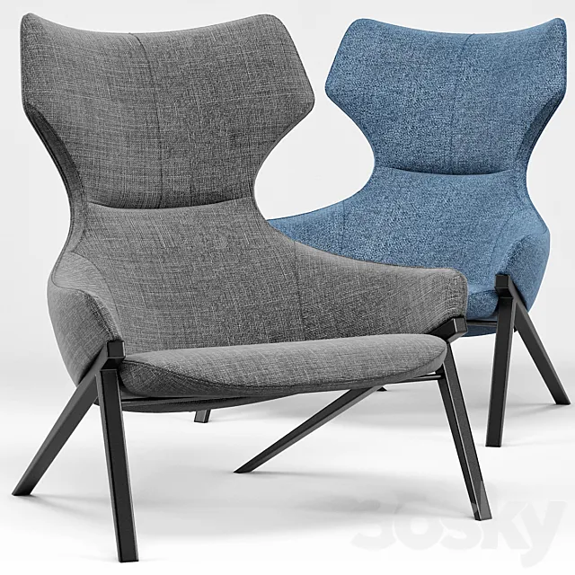 Umberto Lounge Chair 3D Model