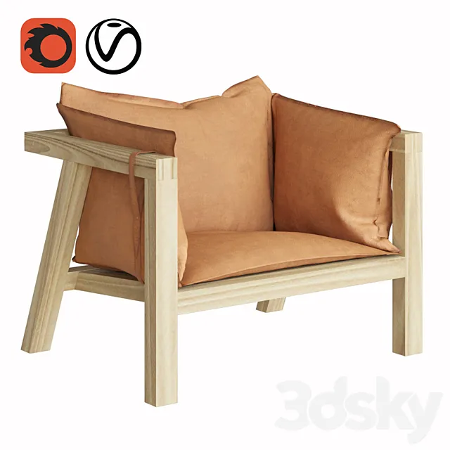 Umomoku armchair 3DModel