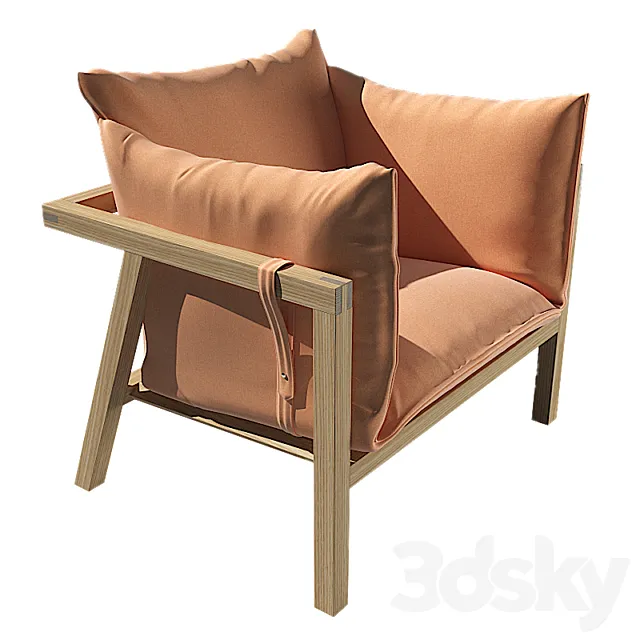 Umomoku armchair OUTDOOR Prostoria 3D Model