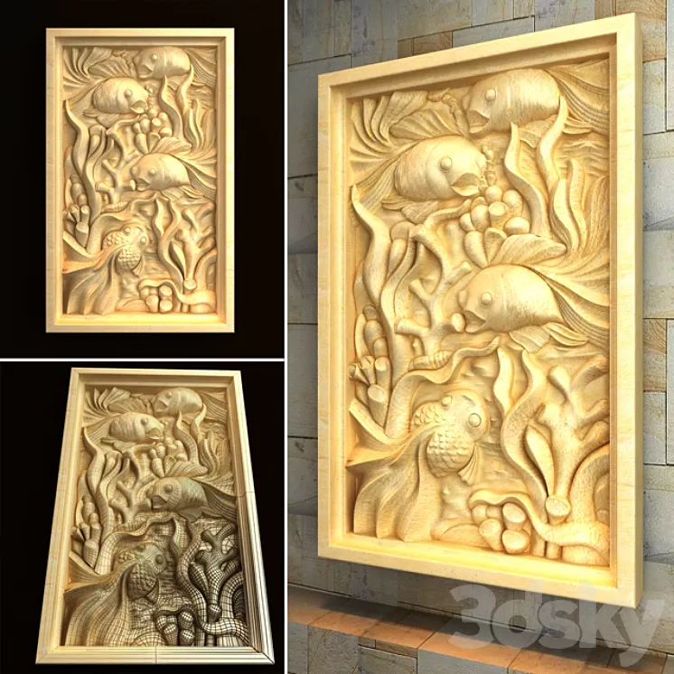 Underwater Relief 02 3D Model