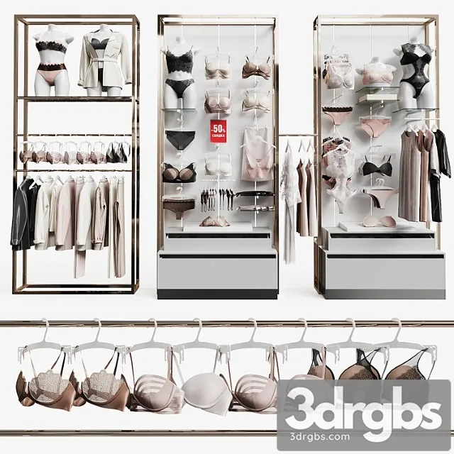 Underwear For The Store 3D Model Free