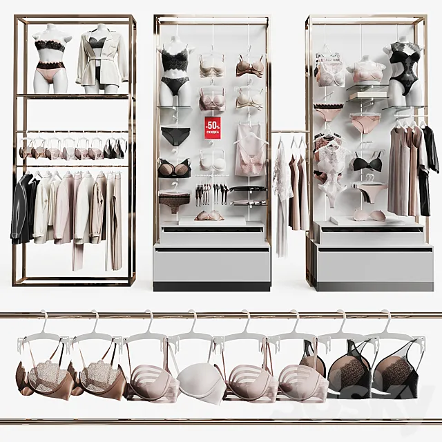 Underwear for the store 3DModel