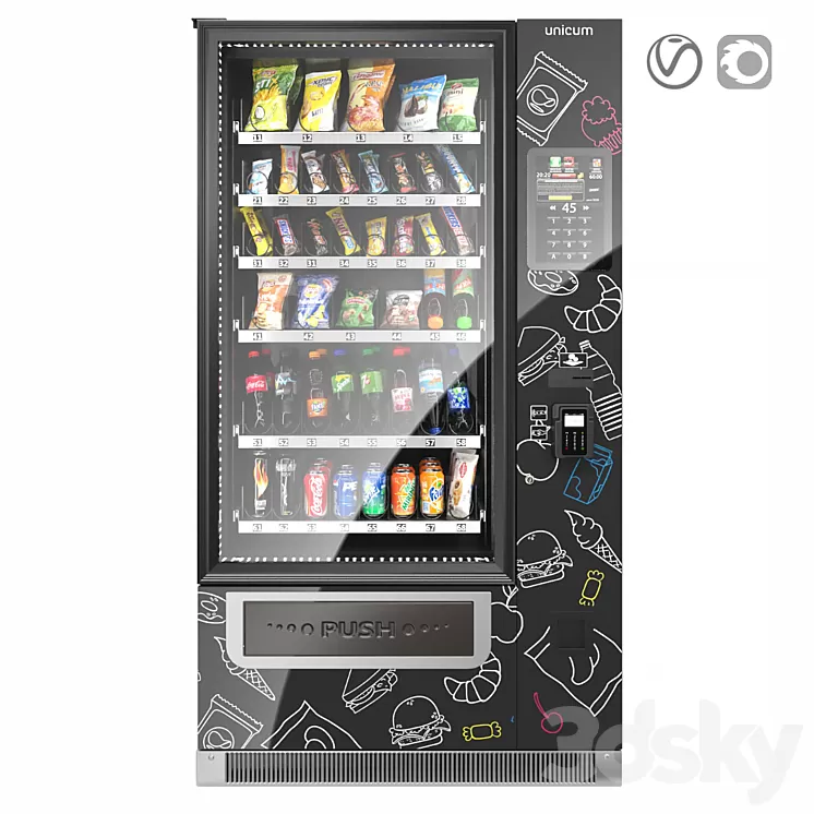 Unicum Rosso Foodbox TO GO 3D Model