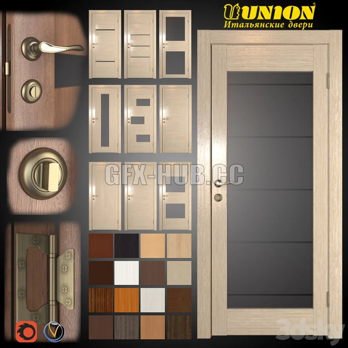 Union Doors Infinity Collection 3D Model