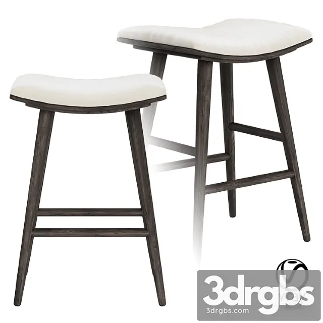 Union saddle counter stool 2 3D Model Free