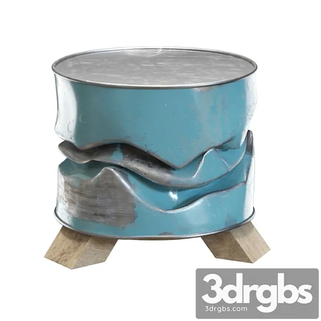 Unique barrel furniture 2 3D Model Free