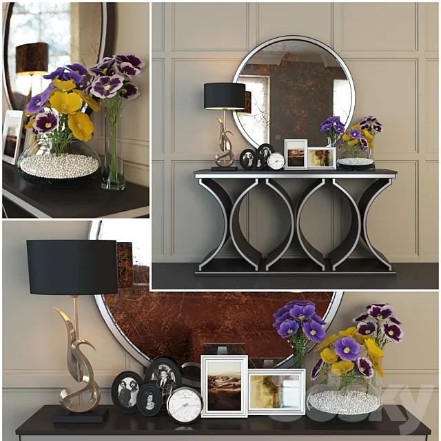 unique modern console table 3DModel