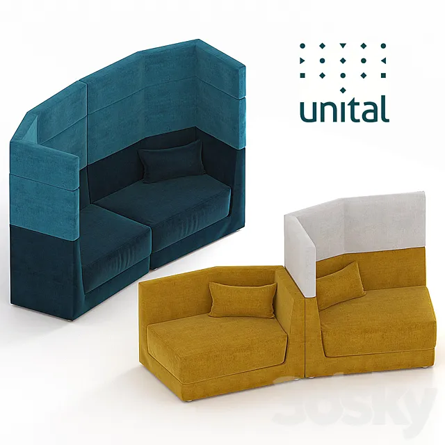 Unital. Element. Sofa 3D Model