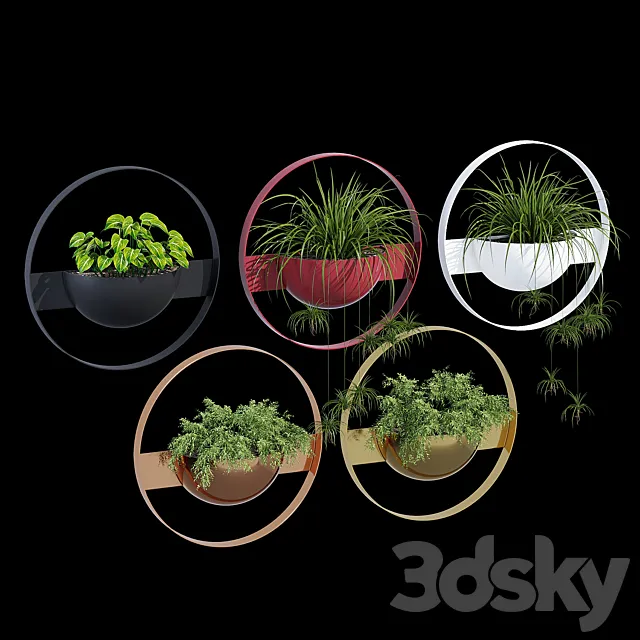 Unity wall planter 3DModel