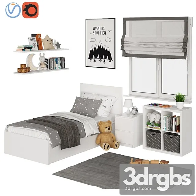 Universal Childrens Room 3D Model Free