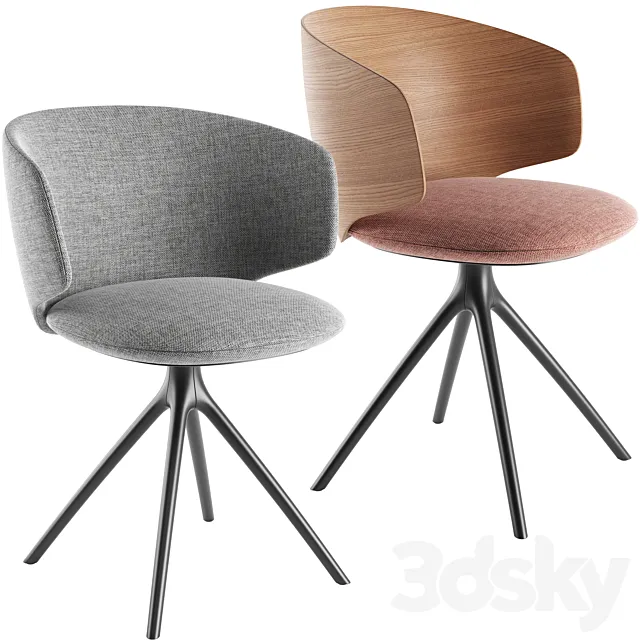 Universal Collection Swivel Chair By MDF Italia 3D Model