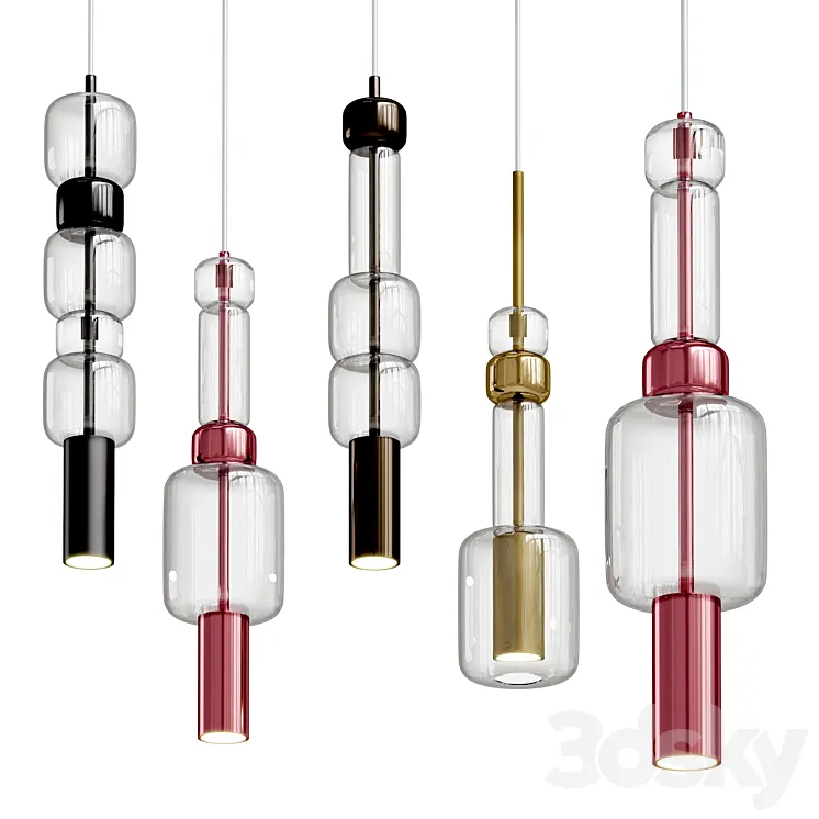 UNO Pendant light By Fisionarte 3D Model Free