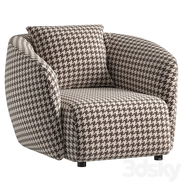 UOVO ARMCHAIR by HC28 Cosmo 3D Model Free