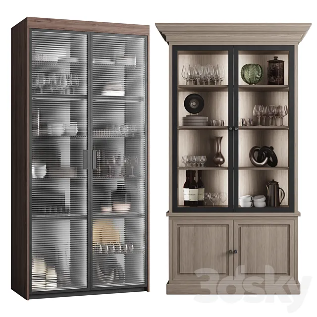 ?upboard with dishes My Design ?5 3DModel