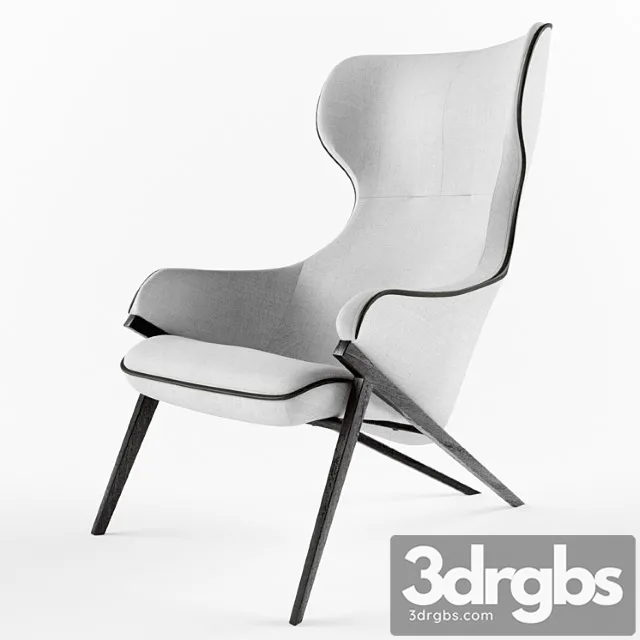 Upholstered armchair 3D Model Free