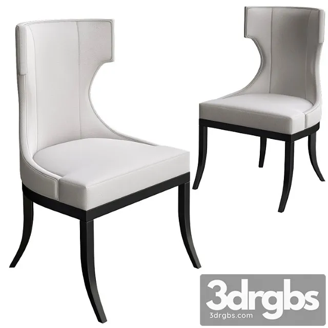 Upholstered dining chair baker 2 3D Model Free