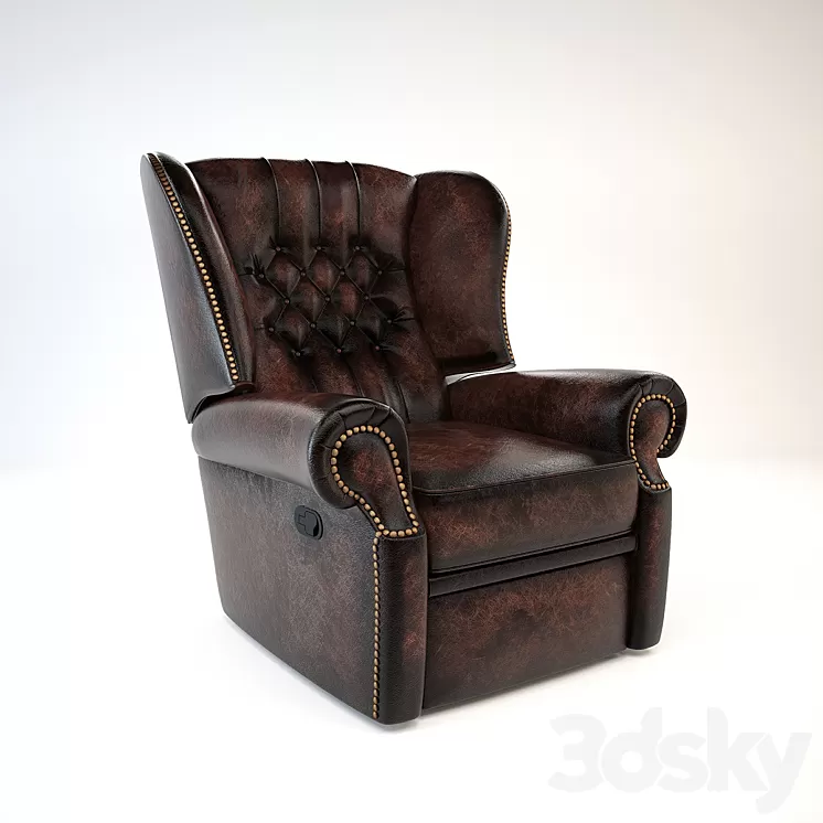 Upholstered Recliner 3D Model