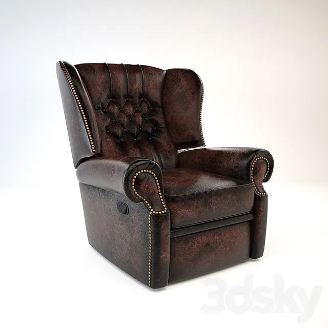 Upholstered Recliner 3DModel