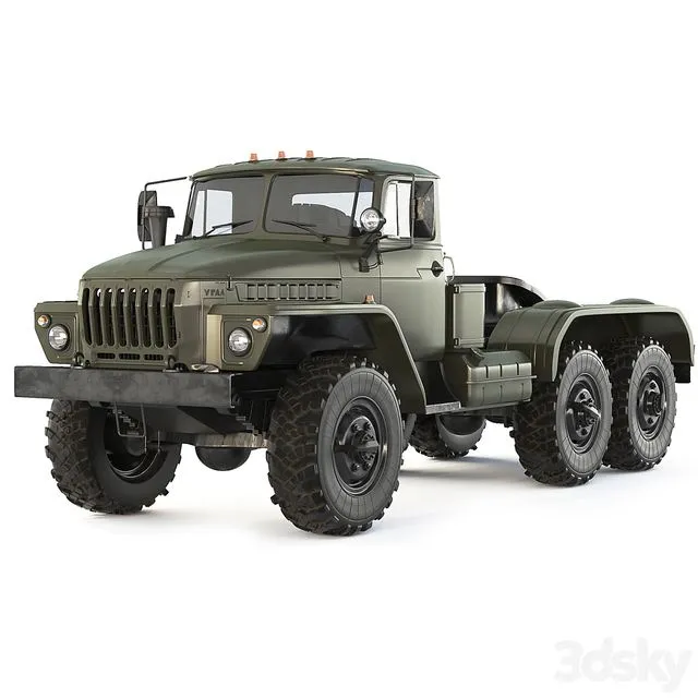 Ural 4420 Truck Tractor 1978 3D Model