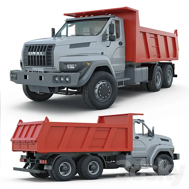 Ural Next 6x4 dump truck 3DModel