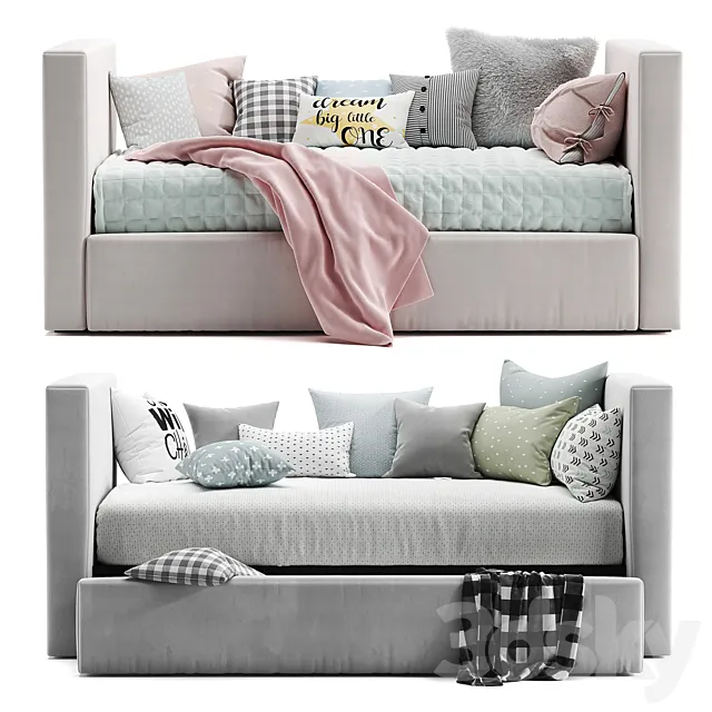 Urban daybed & trundle 3DModel