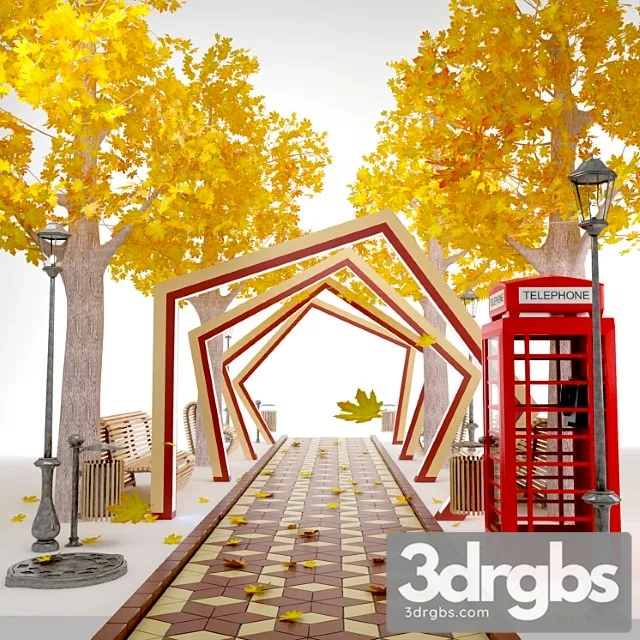 Urban environment 1 3D Model Free