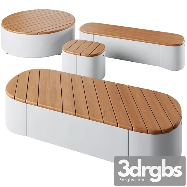 Urban Islands Park Benches Would Be Great 3D Model Free