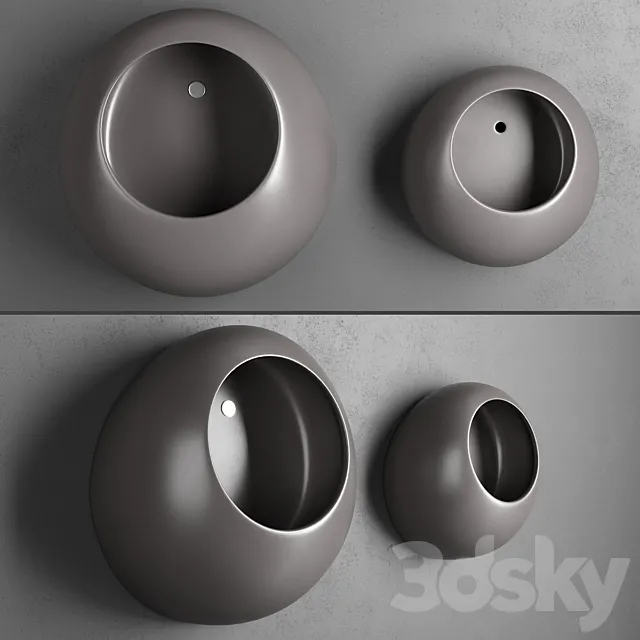 Urinal Ceramica Cielo Unrials ball _ ball mini 3D Model